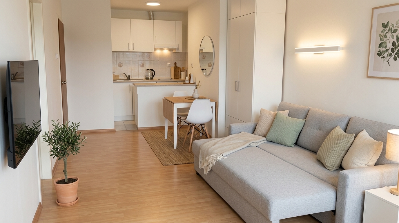 AI vizualizacija malog stana i apartmana s boljim rasporedom
